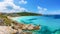 Landscape with Santa Teresa Gallura and Rena Bianca beach, Sardinia island, Italy