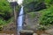 Landscape with the Saritoarea Iedutului multi-step waterfall, in Bihor county, Romania