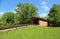 Landscape with Sarvis Fork Covered Bridge