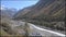 Landscape scenery of Chitkul Village, last village point in Sangla Valley, India on old Hindustan-Tibet trade route -NH 22 in