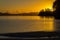 Landscape Scenery Scandrett Beach Auckland New Zealand during Sunrise Time