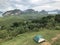 Landscape and scenery visible from Samet Nangshe in Phang Nga, Thailand.