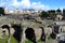 Landscape scenic photo of pompei excavation italy