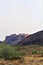 Landscape scenic view of Hieroglyphic  Canyon, Superstition Mountains, Hohokam Petroglyphs, Gold Canyon, Arizona, United States