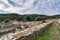 Landscape with a scenic view of Ramnous the ancient fortified site in Attica, Greece