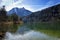 Landscape of Schwansee lake in Germany