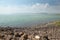 Landscape of Sea of Galilee Kinneret near Capernaum, Israel