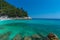 Landscape at the sea in Greece,with coastline Thassos island