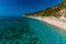 Landscape at the sea in Greece, Thassos island