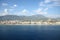 Landscape of sea and mountain with the coastline