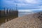 Landscape sea sky pebbles