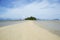 Landscape and seascape of beach way or tombolo sea go to small i