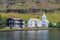 Landscape of Seydisfjordur on Iceland