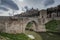 Landscape shot of the AlcÃ¡zar de Toledo castle in Toledo Spain