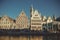 Landscape shot of Gent Ghent Belgium under a blue vibrant sky