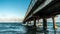 Landscape shot of the Pompano Beach Pier in Broward County ,Florida