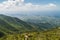 Landscape of Sierra Maestra mountain range as viewed from La Gran Piedra mountain, Cu