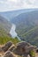 Landscape of the sil canyon from the viewpoint do duque, ribeira sacra, ourense, galicia