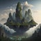 landscape simil to Hallelujah Floating Mountains, pandora - generated by ai