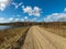 Landscape with a simple country road