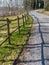 Landscape with a simple road, early spring