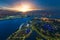 Landscape of Singapore harbor