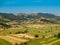 Landscape of Slovenian Green Karst in summer