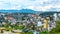 Landscape of a small hillside town in Dalat, Vietnam.