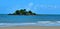 Landscape of a small island in Cape Tribulation Queensland Australia