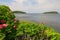 Landscape of small islands in Frenchman Bay at Bar Harbor, Maine, USA