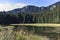 Landscape of Smolyan lakes at Rhodope Mountains, Bulgaria