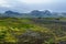 Landscape and the Snaefellsjokull volcano