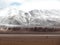 Landscape with snow on the Atacama desert, during Summer vacations.