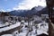 Landscape with snow in Forni di Sopra