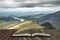 Landscape of Snowdonia from halfway up Mount Snowdon concept com