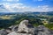 Landscape of Sokoliki, rock climbing area in Poland