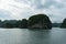 Landscape of spectacular islands of Halong Bay