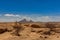 Landscape Spitzkoppe Mountain - bald granite peak in Erongo, Namibia