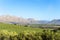 Landscape Stellenbosch, beautiful Cape landscape with mountains and vineyards