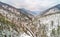 Landscape of Strengbach Valley in the Vosges Mountains near Ribeauville. Alsace, France