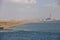 Landscape of the Suez Canal.
