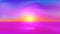 Landscape sundown or sunrise vector illustration. Evening or morning desert background with trendy vibrant gradient colors