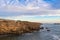 Landscape sunset view at Cape Dombey in Robe with Doorway Rock o