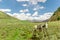 Landscape by tagong grassland with horse in Sichuan