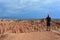 Landscape of the Tatacoa desert, in Neiva, Colombia