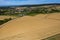 Landscape in the Taunus in late summer from above