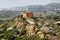 The landscape with the Tempio della Concordia in Valley of the Temples near Agrigento, Sicily