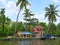 Landscape temple in backwaters of Kerala