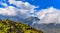 Landscape terraces green grass blue sky cloud of Sapa Vietnam