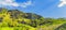 Landscape terraces green grass blue sky cloud of Sapa Vietnam